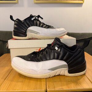 Air Jordan 12 Retro 'Playoffs' Low Black/White/Red, 308317-004